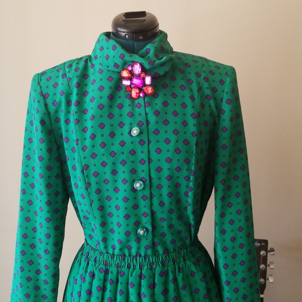Vintage Leslie Fay skirt set - Picture 2 of 6
